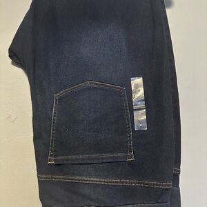 Woman’s Dark Blue Denim Jeans with Side Pocket
